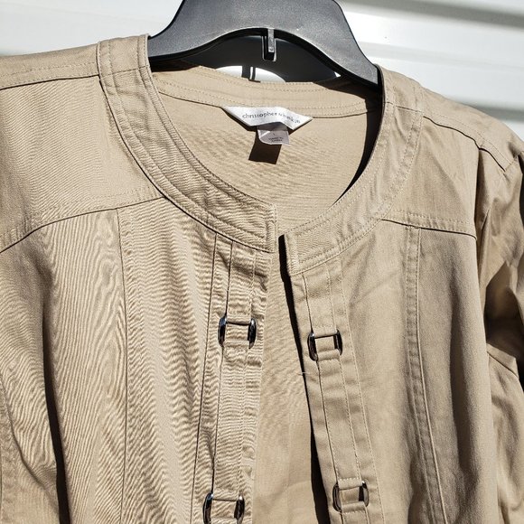 Christopher & Banks khaki military inspired jacket - Picture 2 of 7